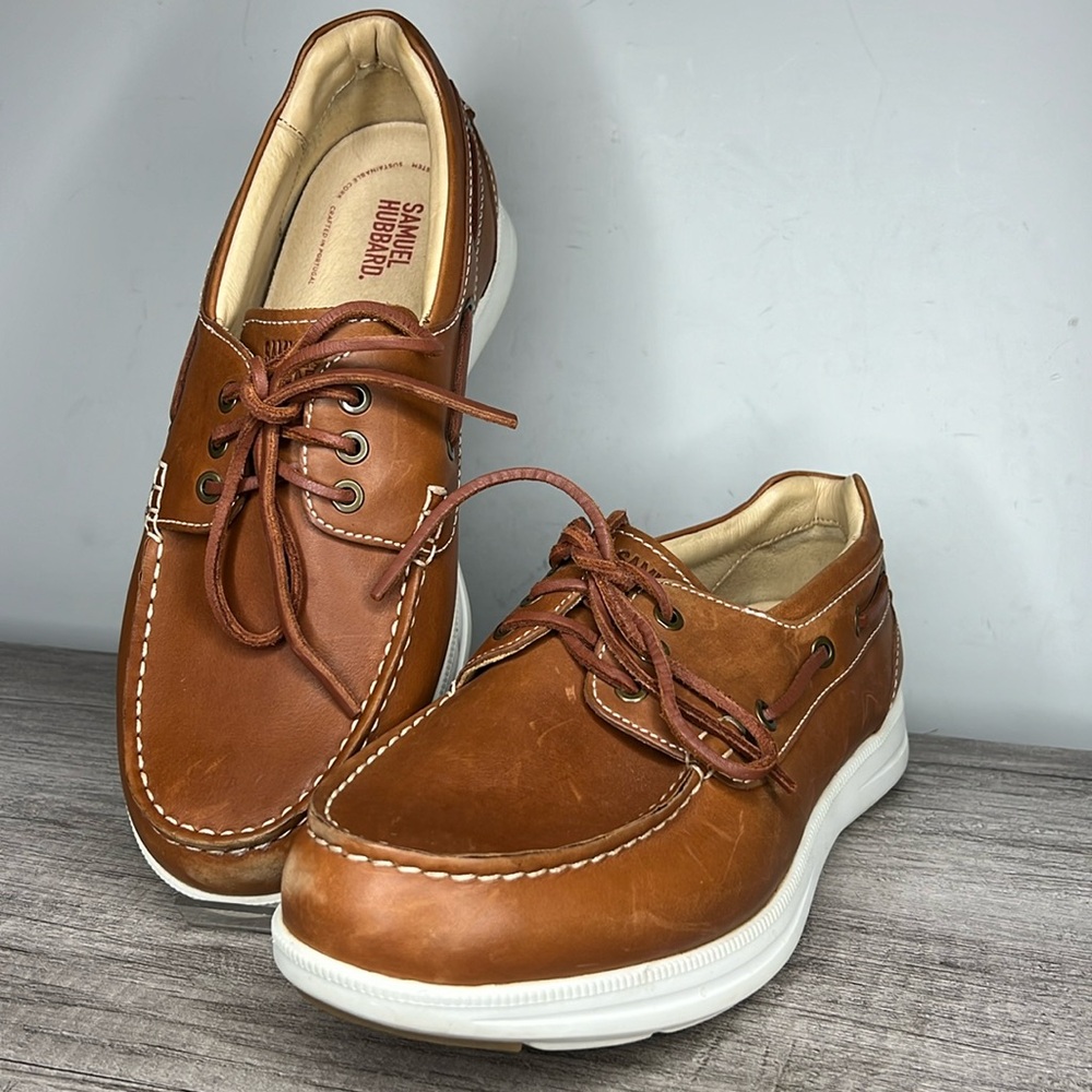Men’s Samuel Hubbard Endeavor Moc Toe Boat Shoe 9.5 Men